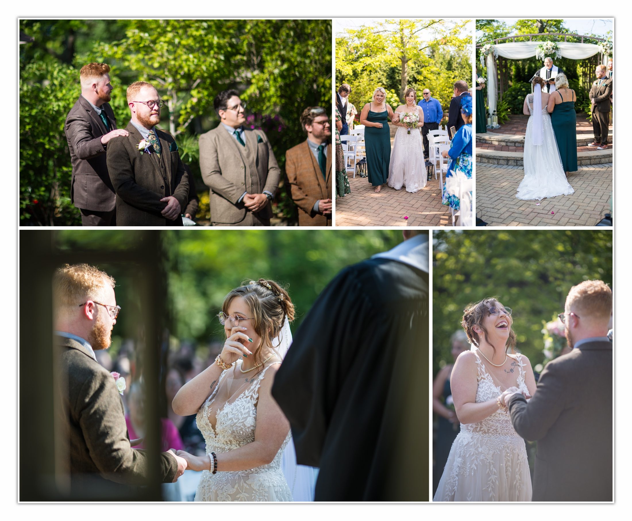 Hillary and Jake's garden ceremony