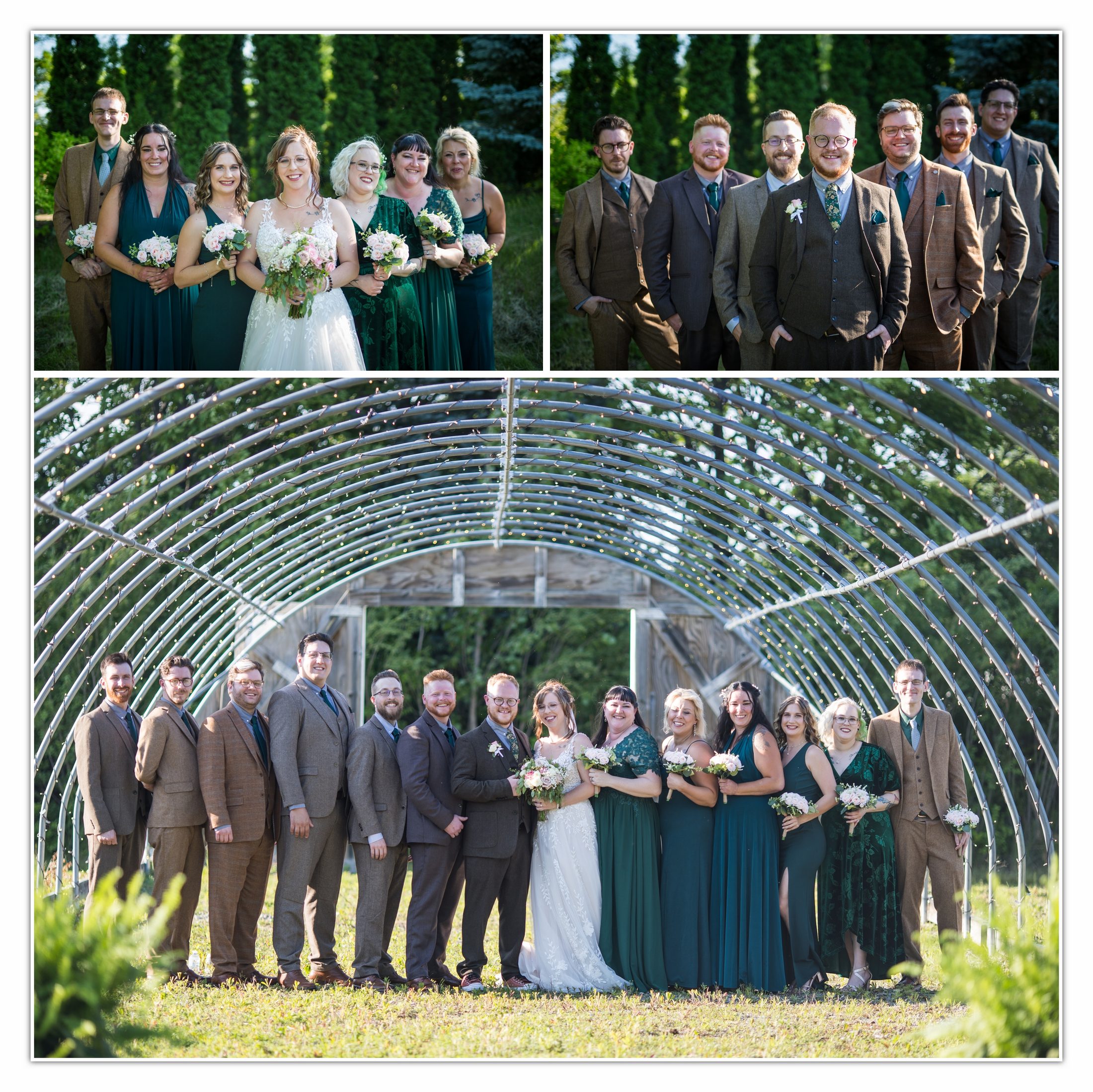 Hillary and Jake with their wedding party