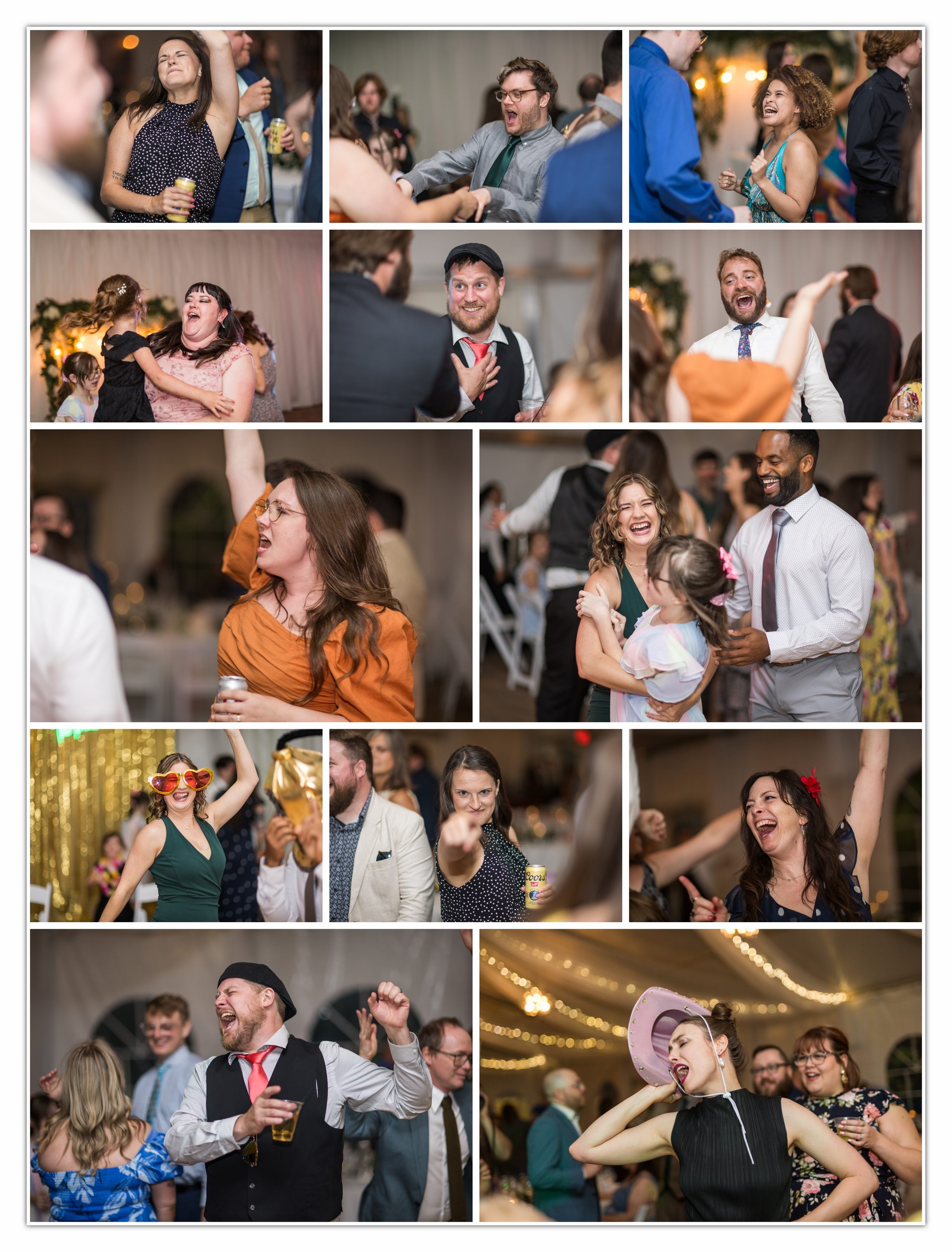 Guests celebrating on the dance floor