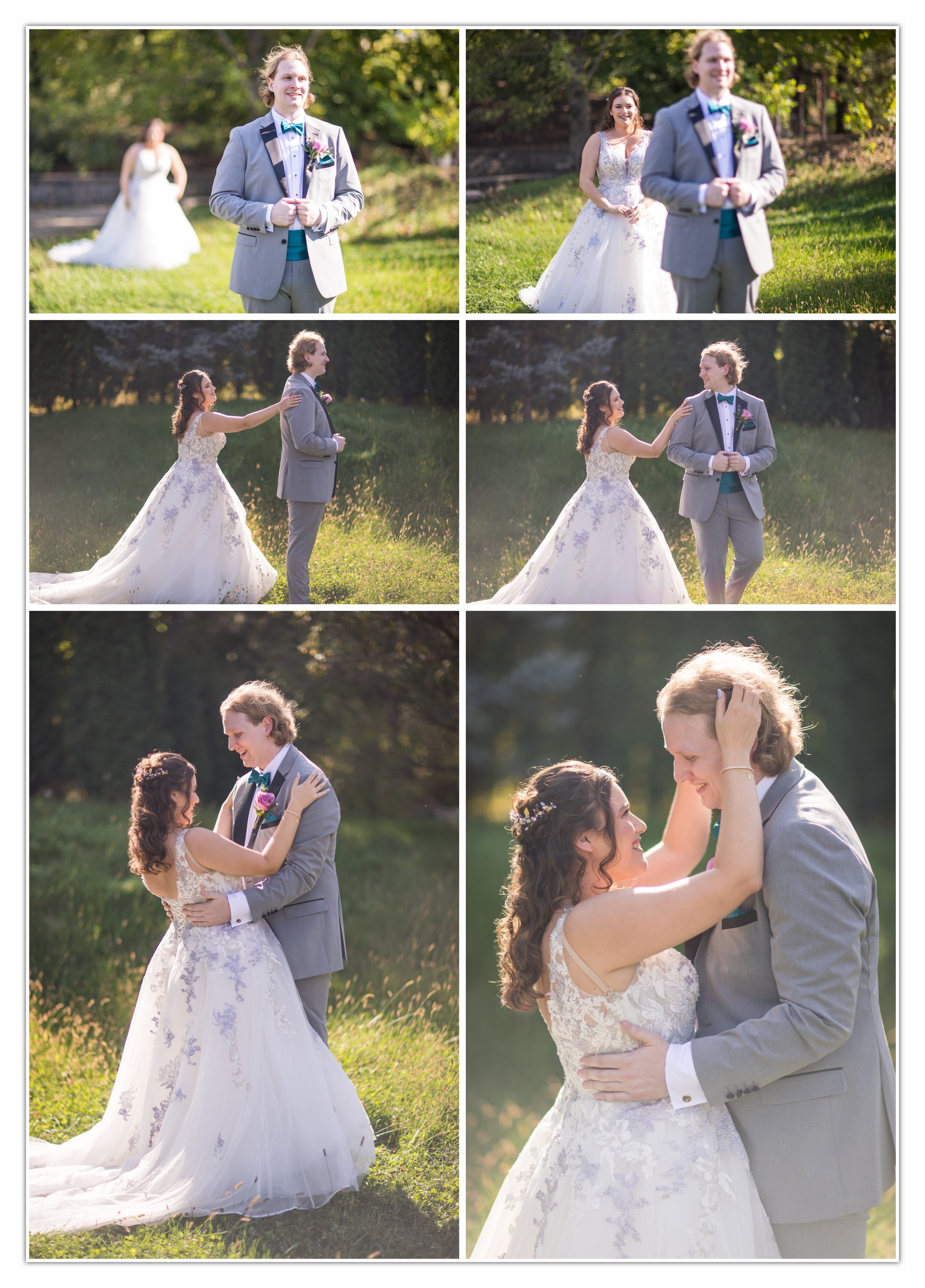 Maria and Cam's first look