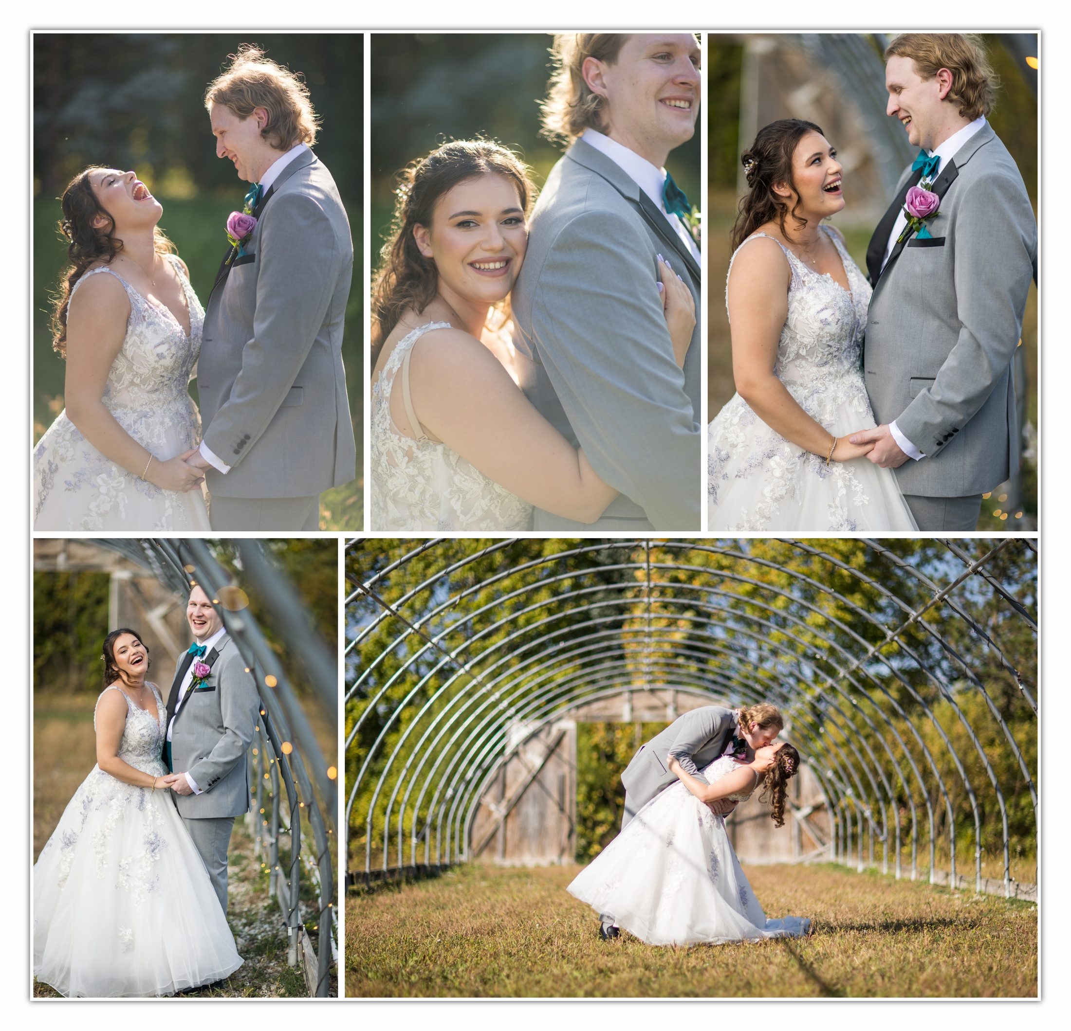 Garden portraits of Maria and Cam