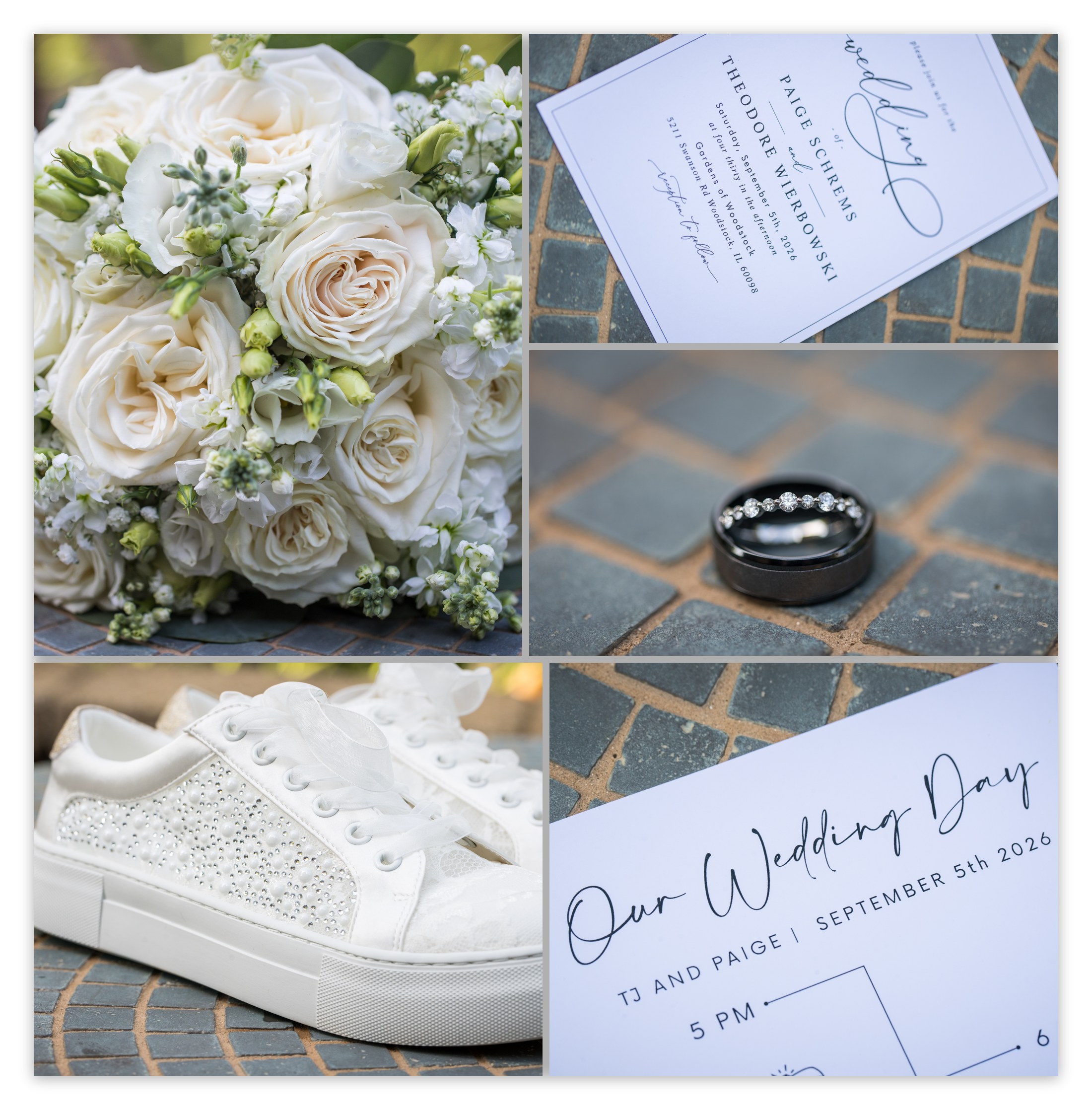 Paige and TJ's wedding details