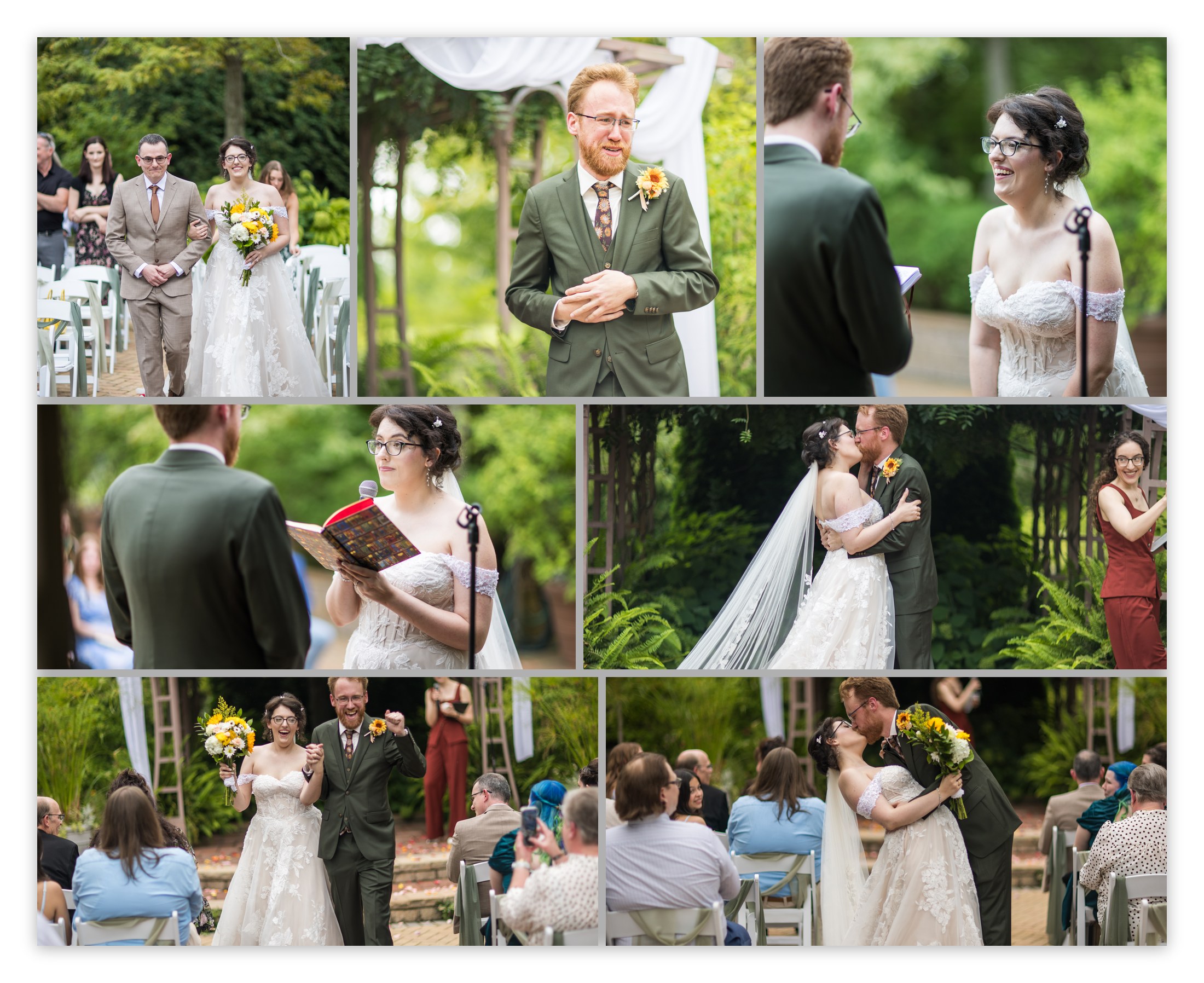 Persephone and Mark's garden wedding ceremony