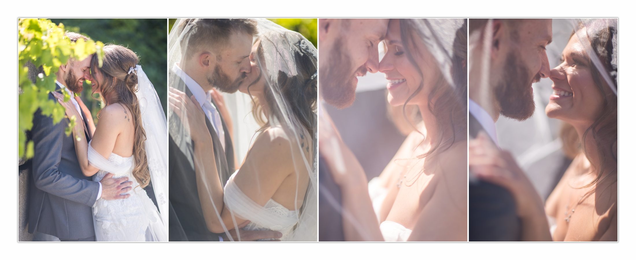 Close wedding portraits
