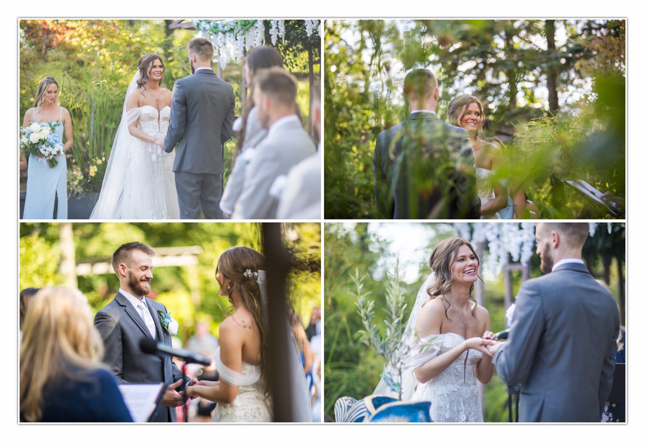 Rebecca and Nick exchanging vows