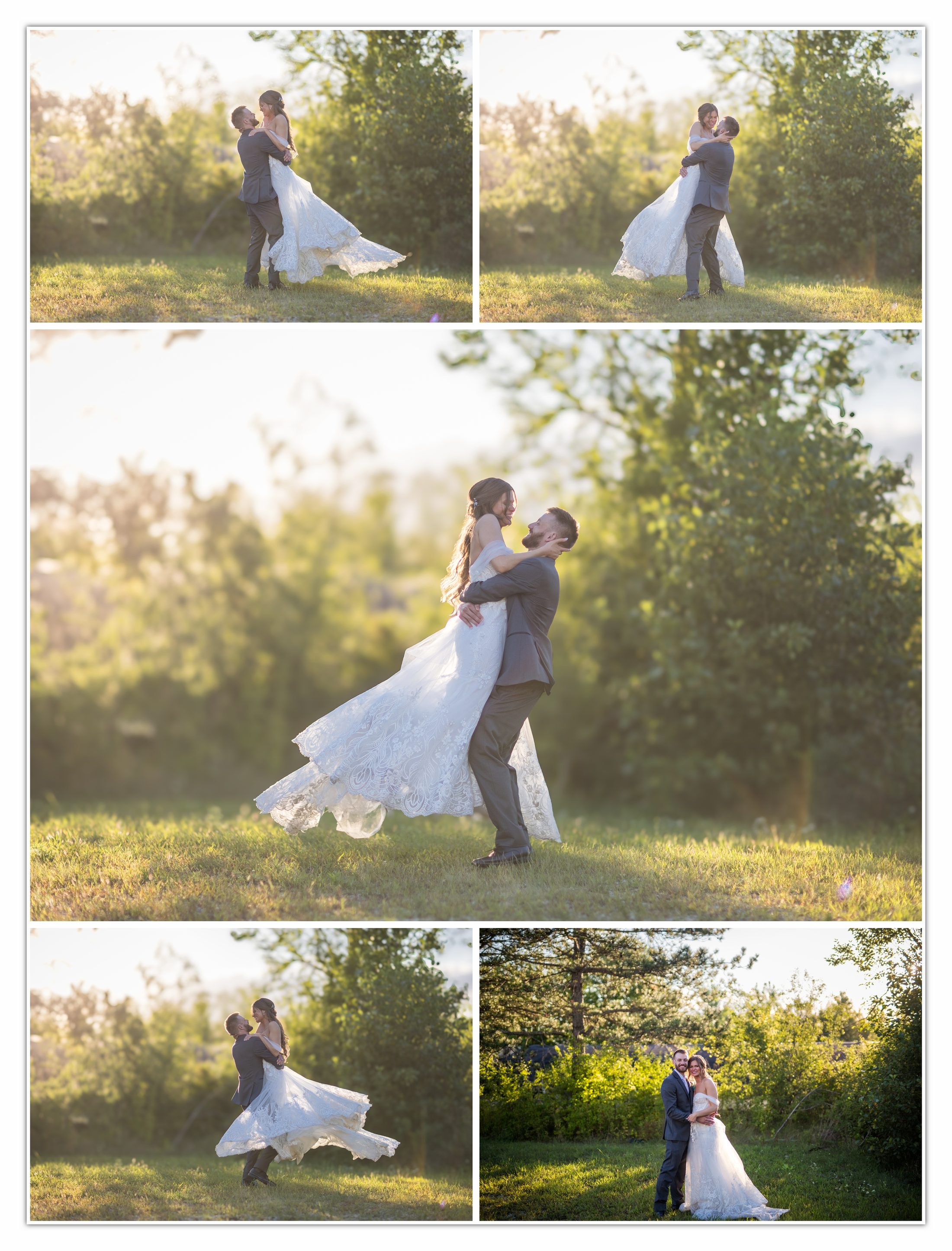 Sunset portraits in the gardens