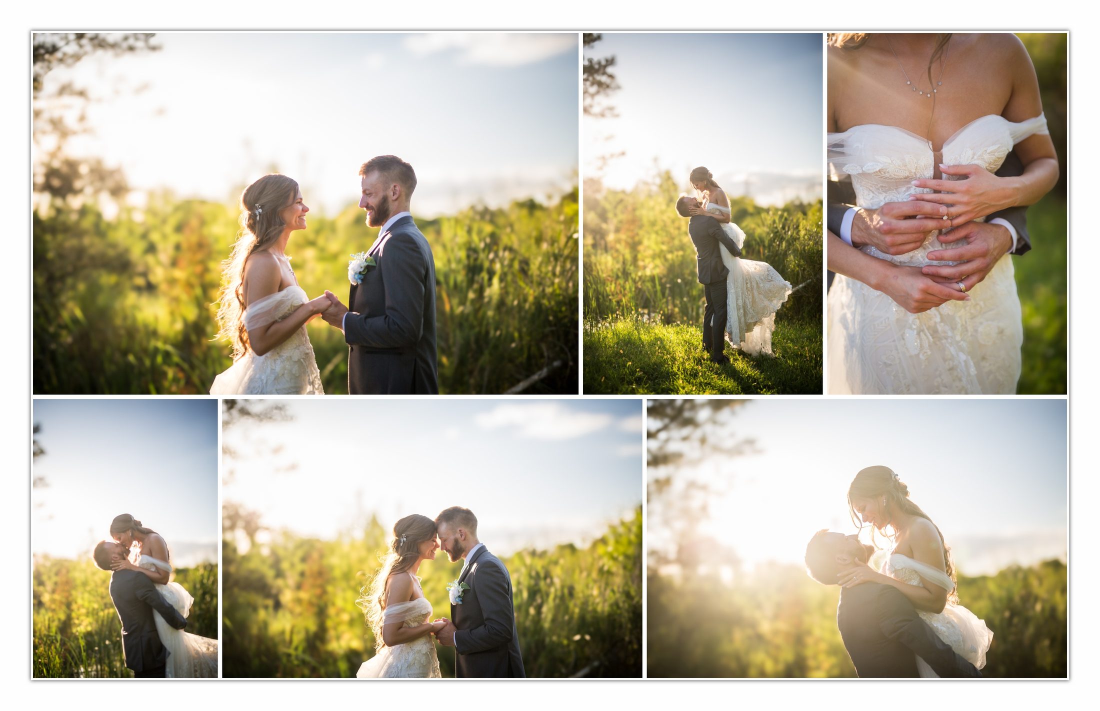 Rebecca and Nick together at golden hour