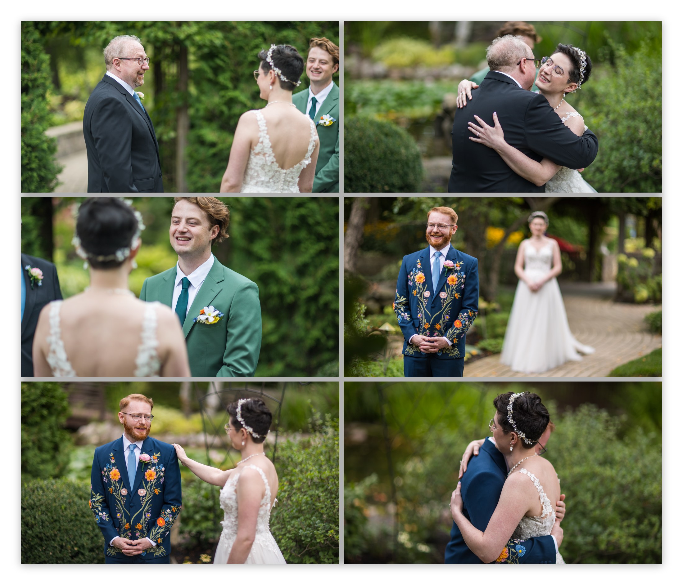 Rose sharing first looks with family and Ben