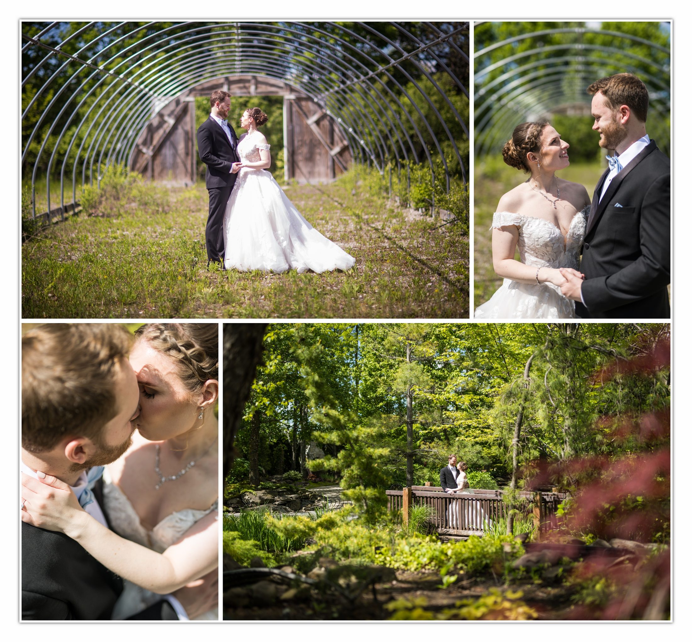 Garden portraits of Victoria and Sherman