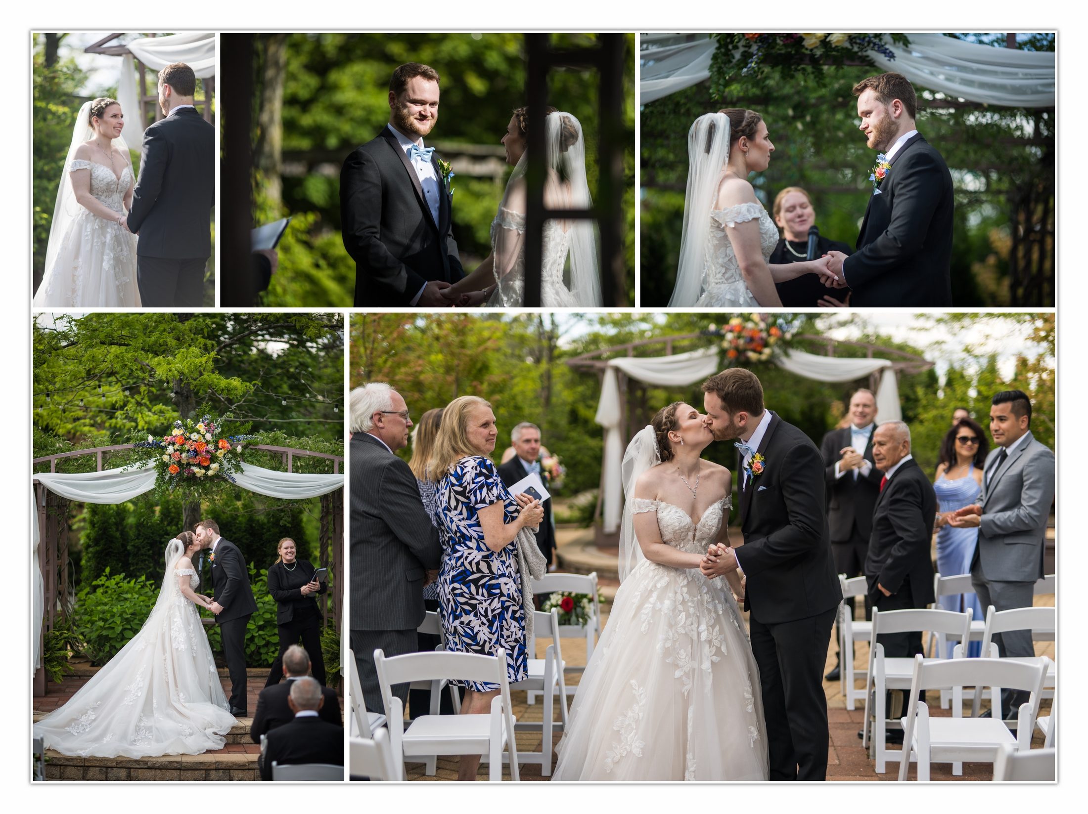 Victoria and Sherman's outdoor wedding ceremony