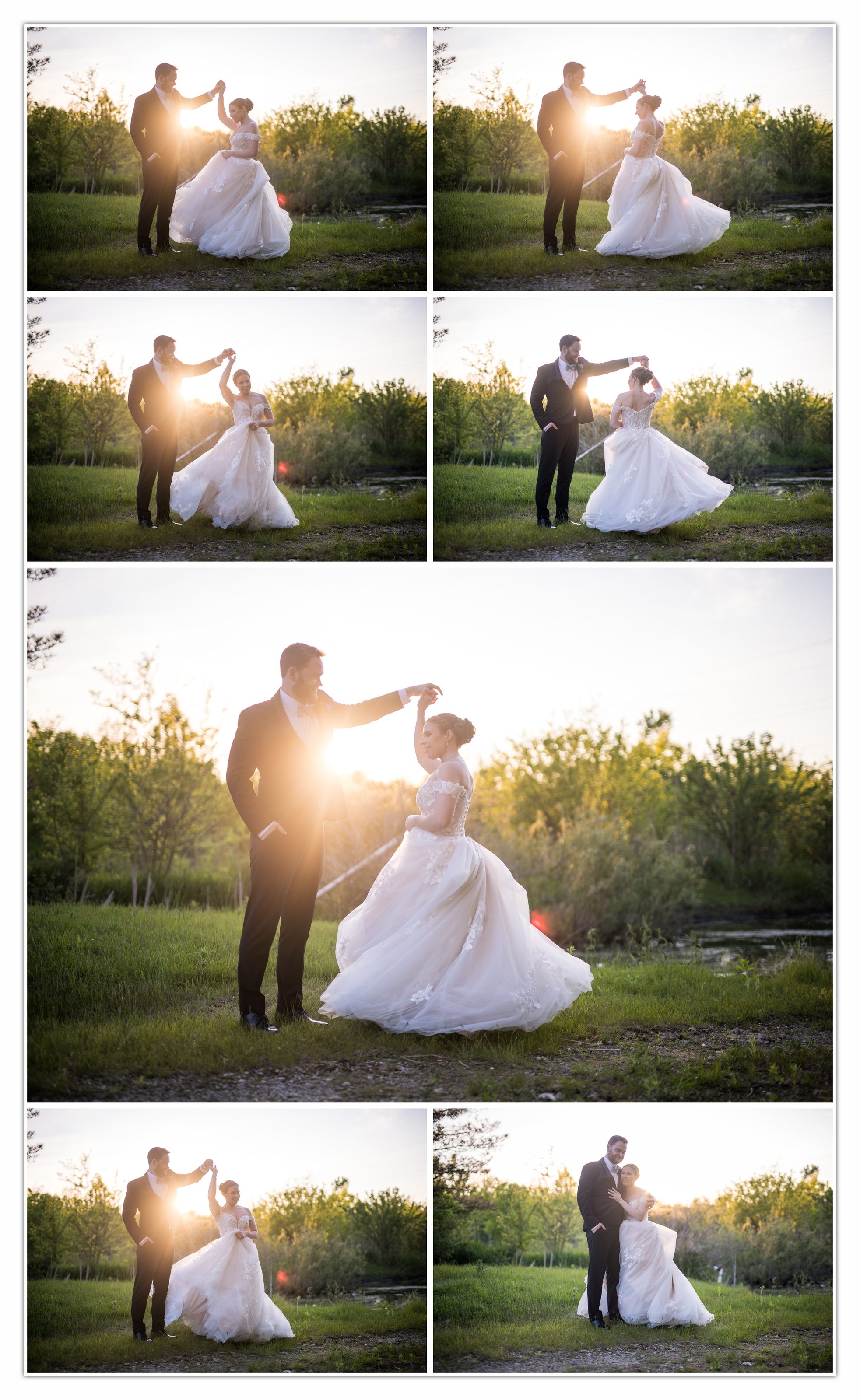 Sunset portraits of Victoria and Sherman